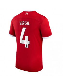 Billige Liverpool Virgil van Dijk #4 Hjemmedrakt 2023-24 Kortermet